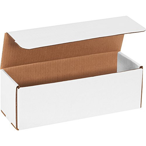 BOX USA BM1244 12"L x 4"W x 4"H, White (Pack of 50)