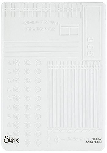 Sizzix Textured Impressions Embossing Folder Postage/Telegram by Jillibean Soup for Hampton Art