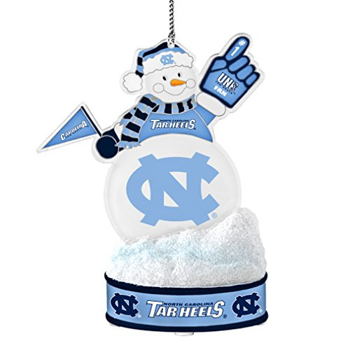 NCAA North Carolina Tar Heels LED Snowman Ornament