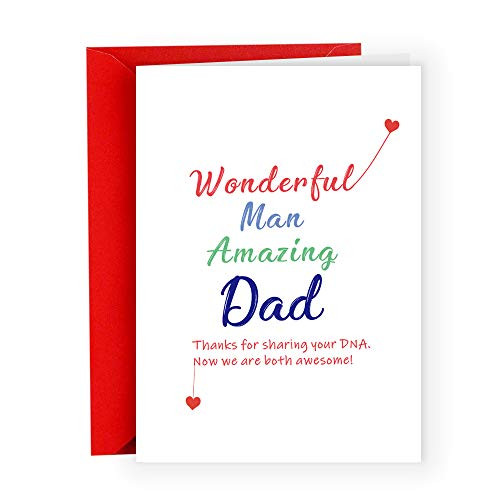 Fathers Day Card Gifts from Daughter Kids,Funny Birthday Card for Dad Father,Fathers Day Card for Son