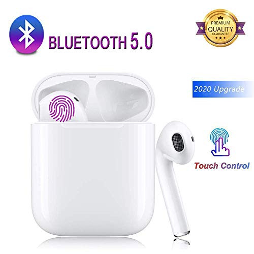 Wireless Earbuds Bluetooth 5.0 Headphones Noise Canceling Fast Charging IPX5 Waterproof Stereo Earbuds in-Ear Built-in Mic 3D Sound with Deep Bass for