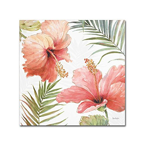 Tropical Blush II by Lisa Audit, 24x24-Inch Canvas Wall Art