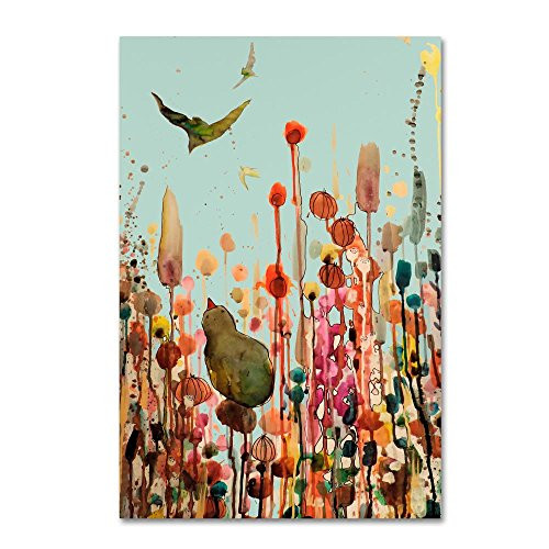 Learning To Fly (Blue Sky) by Sylvie Demers, 12x19-Inch Canvas Wall Art Learning To Fly (Blue Sky) by Sylvie Demers, 12x19-Inch Canvas Wall Art