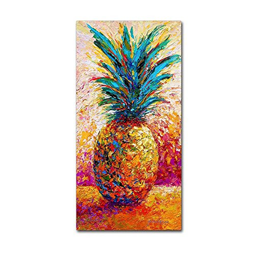 Pineapple Expression by Marion Rose, 12x24-Inch Canvas Wall Art