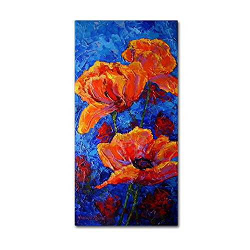 Poppies II by Marion Rose, 16x32-Inch Canvas Wall Art