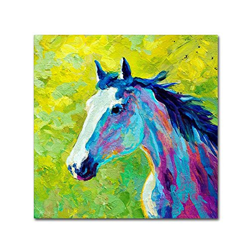 Mustang 2 by Marion Rose, 18x18-Inch Canvas Wall Art