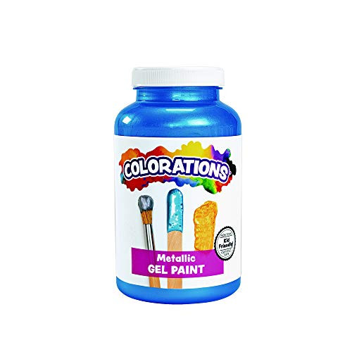 Colorations Metallic Gel Paint, Blue - 16 oz. (Item # CMPBL)