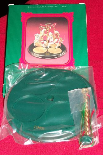 Hallmark Christmas Carousel Horse Display Stand 1989 XPR9723