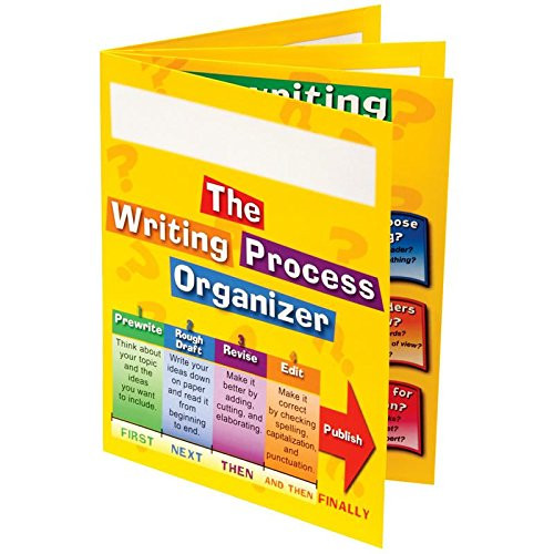 Really Good Stuff Writing Process 4-Pocket Laminated Student Folders, 9 by 12 (Set of 12)  Keep Students Organized and Teaches Writing Process  Store