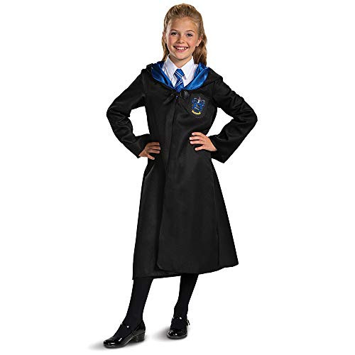 Harry Potter Ravenclaw Robe Classic Children's Costume Accessory, Black & Blue, Kids Size Medium (7-8)