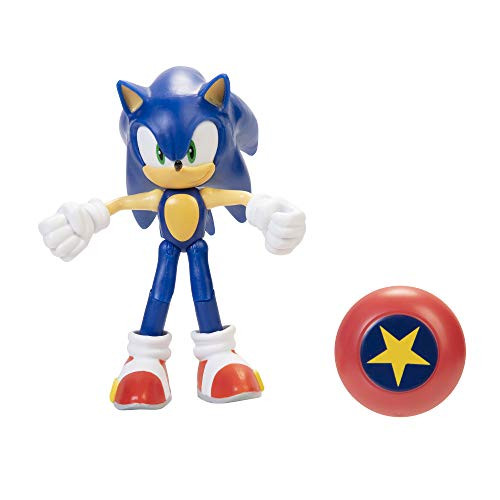 Sonic The Hedgehog 4" Sonic Action Figure with Star Spring Accessory