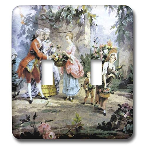 3dRose lsp_34700_2 Vintage French Toggle Switch, Multi-Color