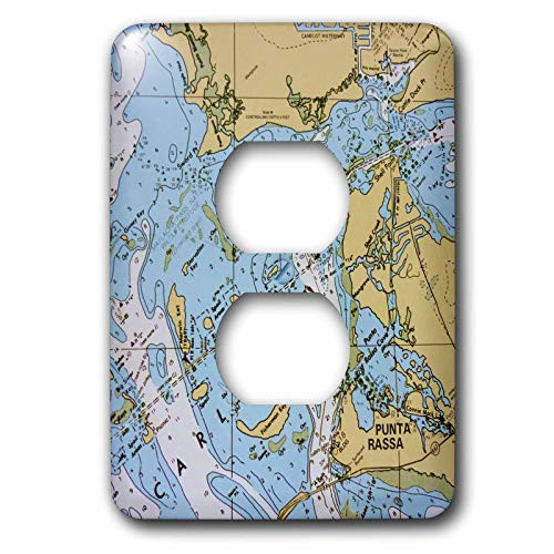 3dRose LLC lsp_24591_6 Nautical Chart I, 2 Plug Outlet Cover 3dRose LLC lsp_24591_6 Nautical Chart I, 2 Plug Outlet Cover