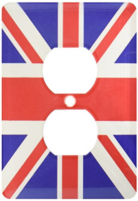 3dRose lsp_62560_6"Union Jack Old British Naval Flag Plug Outlet Cover