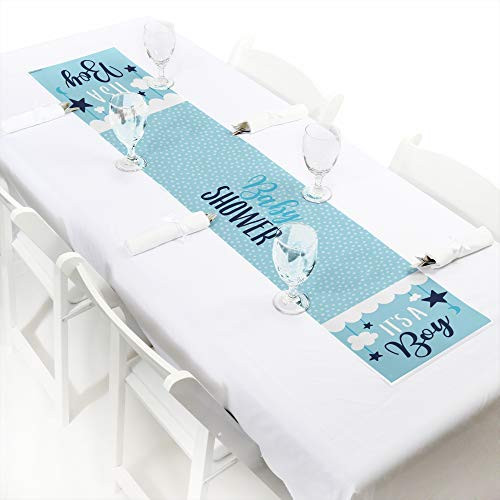 Big Dot of Happiness Its a Boy - Petite Blue Baby Shower Paper Table Runner - 12 x 60 inches Big Dot of Happiness Its a Boy - Petite Blue Baby Shower Paper Table Runner - 12 x 60 inches