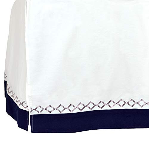 Just Born Dream Dust Ruffle, Navy, White, One Size