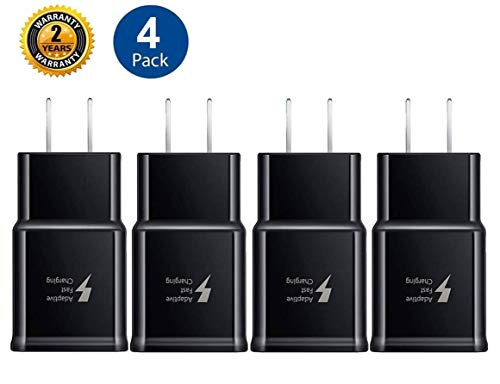 Samsung Adaptive Fast Charging Adapter Quick Charge Charging Block Wall Charger Plug Compatible Samsung Galaxy S10 S9 S8 S7 S6 Note 8 9, iPhone, LG, H