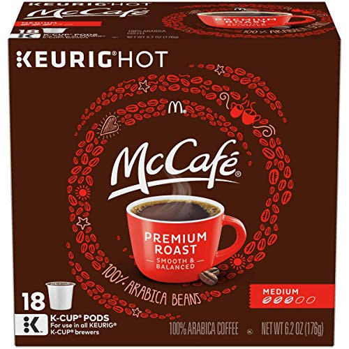 McCafe Premium Roast Keurig K Cup Coffee Pods (18 Count), 2 Pack