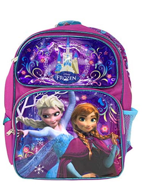 Disney Princess Frozen Anna & Elsa 16" Large Backpack -18306 Disney Princess Frozen Anna & Elsa 16" Large Backpack -18306