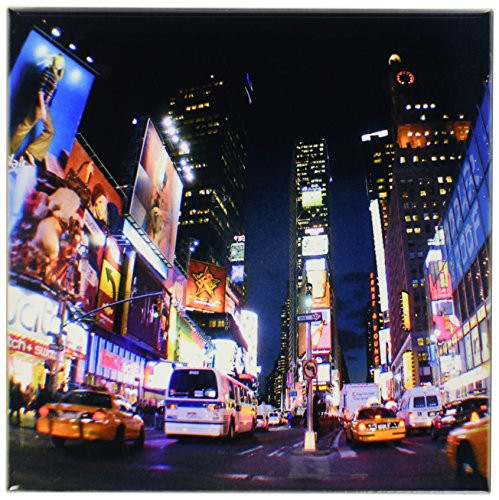 3dRose ct_4788_3 New York City Times Square Ceramic Tile, 8-Inch