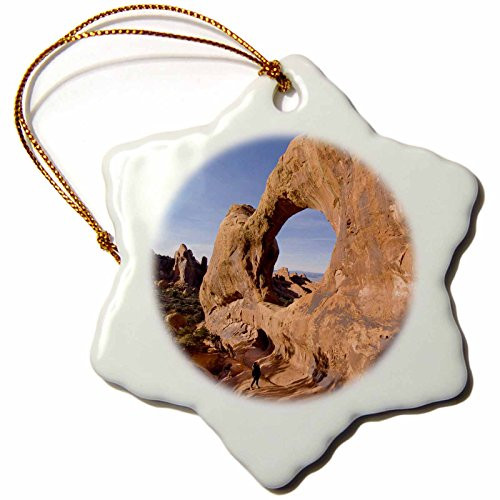 3dRose orn_94770_1 Double O Arch, Devils Garden, Arches NP, Moab, Utah US45 HGA0192 Howie Garber Snowflake Porcelain Ornament, 3-Inch 3dRose orn_94770_1 Double O Arch, Devils Garden, Arches NP, Moab, Utah US45 HGA0192 Howie Garber Snowflake Porcelain Ornament, 3-Inch