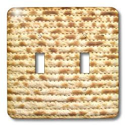 3dRose lsp_112943_2"Matzah Bread Texture Photo-For Passover Pesach-Funny Jewish Humorous Matzo Judaism Food Double Toggle Switch, Multicolor