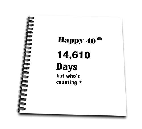 3dRose Print of Funny 40th Birthday Or Anniversary-Memory Book, 12-inch (db_203985_2)
