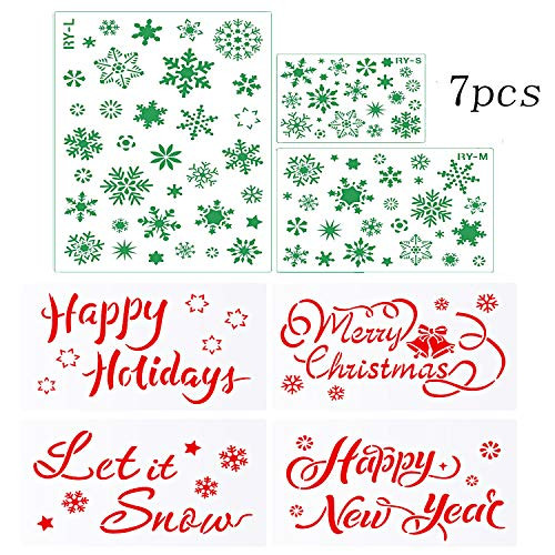 Christmas Stencils Templates Christmas Drawing Templates Hollow Out Painting Stencils with Snowflakes Happy New Year Merry Christmas Happy Holiday Let Christmas Stencils Templates Christmas Drawing Templates Hollow Out Painting Stencils with Snowflakes Happy New Year Merry Christmas Happy Holiday Let