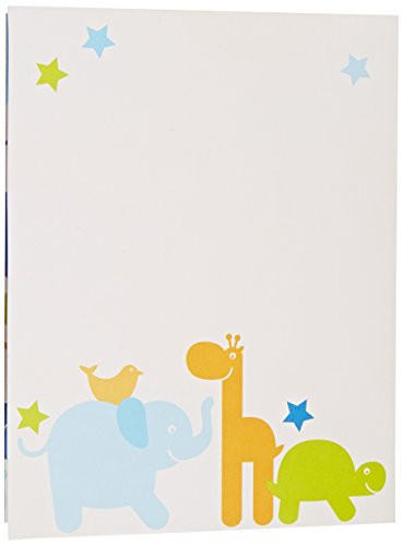 Mara-Mi Blue Animals Accordion Imprintable Invitation, 10-Count (90327)