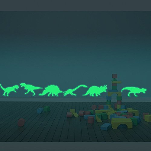 ufengke® 9-pcs Dinosaurs Wall Decals Fluorescence Stickers Glow in The Dark, Children's Room Nursery Removable Wall Stickers Murals ufengke® 9-pcs Dinosaurs Wall Decals Fluorescence Stickers Glow in The Dark, Children's Room Nursery Removable Wall Stickers Murals