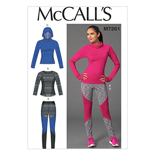 McCall's Patterns M7261 Misses' Tops & Leggings, A5 (6-8-10-12-14)