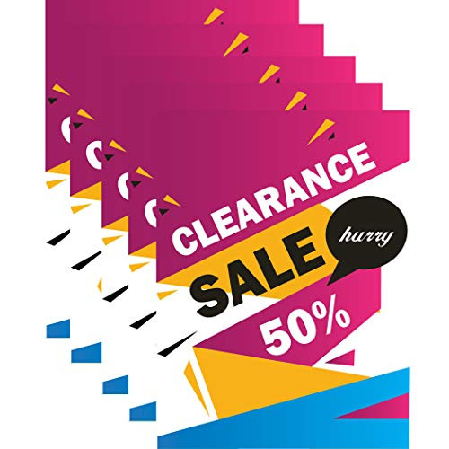Clearance Sale 50% | Retail Window Display Sign Boards for Business | Full Color | 18"w x 24"h (5 Pack)