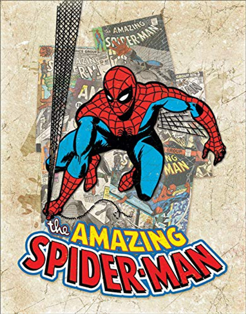 Desperate Enterprises Marvel Comics Spider-Man Cover Splash Tin Sign, 12.5" W x 16" H Desperate Enterprises Marvel Comics Spider-Man Cover Splash Tin Sign, 12.5" W x 16" H