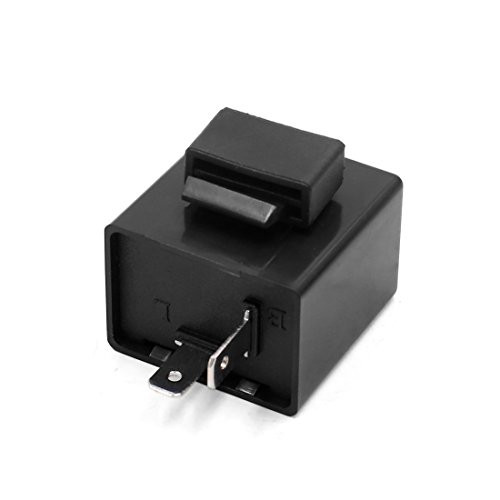 uxcell 6-12V 2 Pin Motorcycle Turn Signal Light Indicator Flasher Blinker Relay Beeper