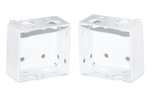 cuteLEC Box Mounting Bracket 1set for 1-1/2" Blinds White Color Window Blinds Headrail Bracket