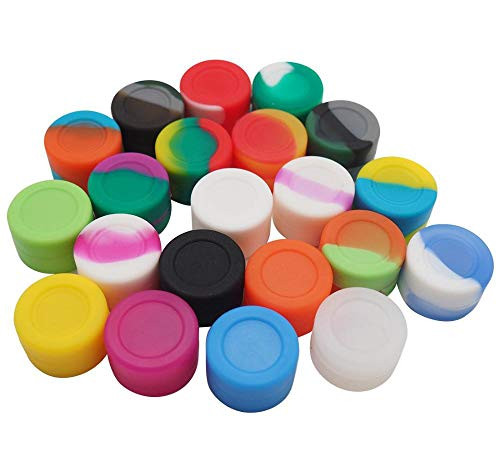 Vitakiwi 3ML Silicone Wax Concentrate Containers Non-stick Oil Jars (10)