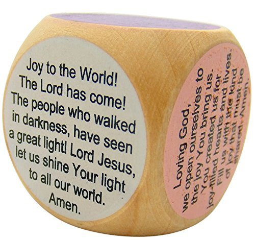 Christmas Advent Wooden Prayer Cube, 1 5/8 Inch Christmas Advent Wooden Prayer Cube, 1 5/8 Inch