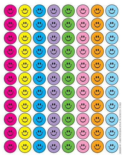 Eureka Smile Faces Stickers, Small
