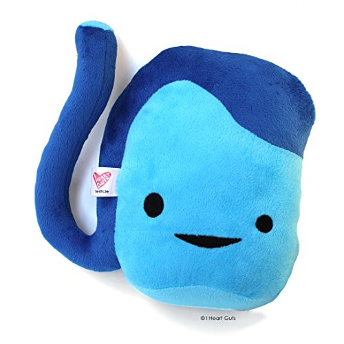 I Heart Guts Testicle Plush - Having a Ball - 9" Blue Balls - Testicular Cancer Gift Stuffed Toy