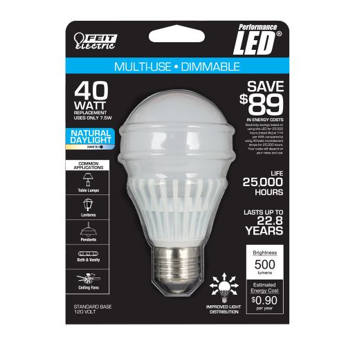 Feit Electric BPAG500DM/5K/LED A19 LED 40 watt equivalent daylight