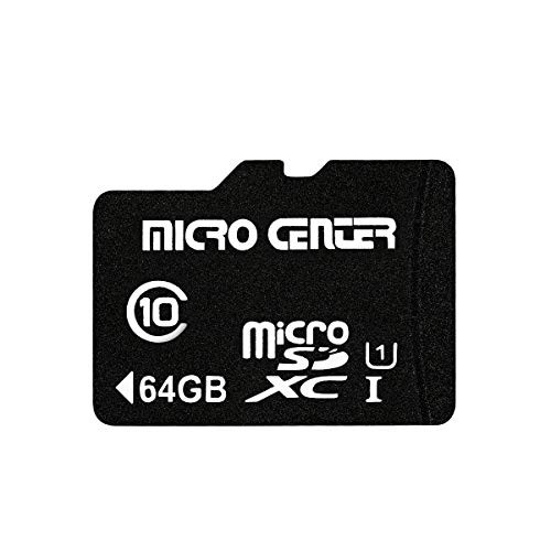 Micro Center 64GB Class 10 Micro SDXC Flash Memory Card with Adapter (Single Pack)