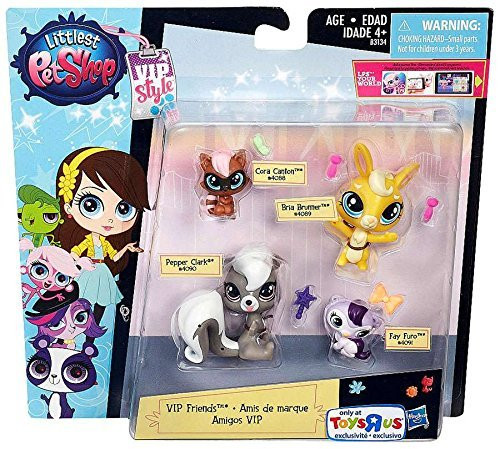 Littlest Pet Shop VIP Friends Figure 4-Pack