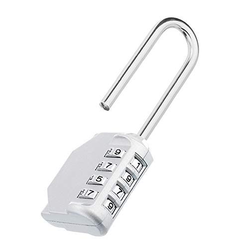 ZHEGE Combination Padlock, 2.2 Inch Long Shackle Lock, 4 Digit Re-settable Combination Lock for School, Gym, Outdoor Shed Locker, Hasp Cabinet, Gate