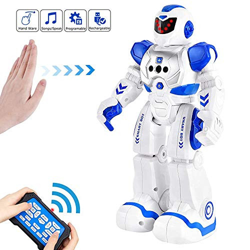 Beiwo Smart RC Robots for Kids, Intelligent Programmable Robot Toy, Remote Control Robot for Boy Toys, Dancing, Singing, Talking, Gesture Sensing Robo