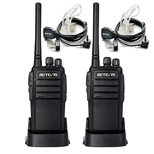 Retevis RT21 Walkie Talkies for Adults Long Range Rechargeable 16CH VOX Scan Two Way Radio with Earpiece for Camping Hunting(2 Pack)