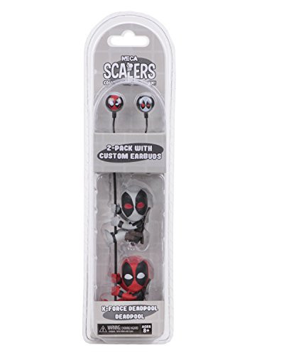 NECA - Scalers - 2" Characters with Custom Earbuds  Deadpool/X-Force Deadpool (Marvel)