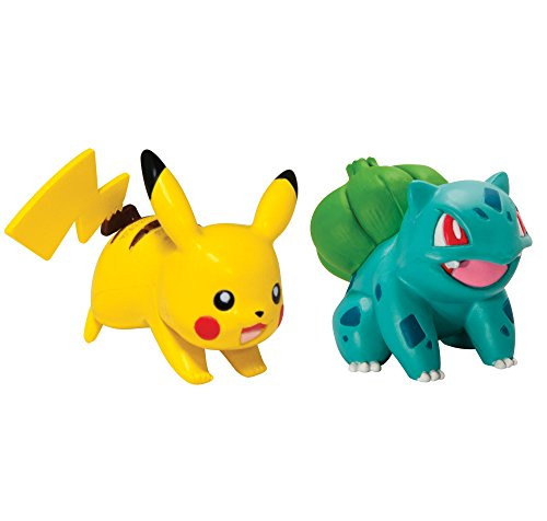 Pok?n 2 Pack Small Figures, Pikachu And Bulbasaur