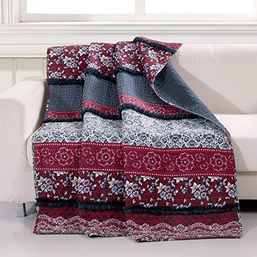 Barefoot Bungalow Monroe Throw Blanket, 50x60, Multicolor
