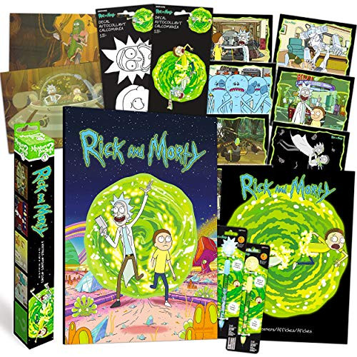 Rick and Morty Artwork Decorations Wall Art Ultimate Bundle ~ 19 Pcs Rick and Morty Posters, Pens, Decals for Walls Laptop Car (Rick and Morty Room De Rick and Morty Artwork Decorations Wall Art Ultimate Bundle ~ 19 Pcs Rick and Morty Posters, Pens, Decals for Walls Laptop Car (Rick and Morty Room De