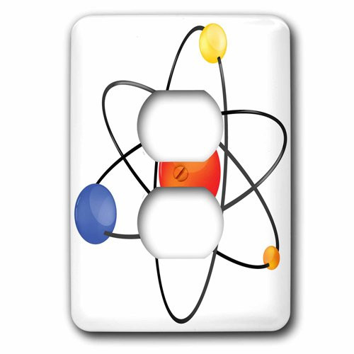 3dRose lsp_153033_6 Atom Illustration 2 Plug Outlet Cover